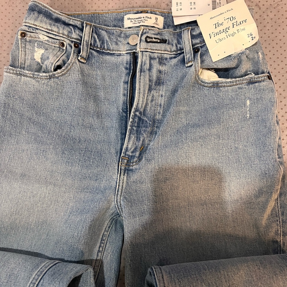 Abercrombie and fitch the 70s vintage flare jeans new with tags
